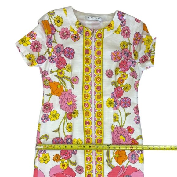 Trina Turk Arboretum Shift Dress, Colorful Bright Retro - Picture 13 of 15